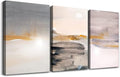 MHARTK66 Wall Decor For Living Room Canvas Wall Art For Bedroom Fashion Wall Decorations For Office Mountain Abstract Ink Paintings Framed Ready To Hang Pictures Artwork Home Decoration 3 Pieces
