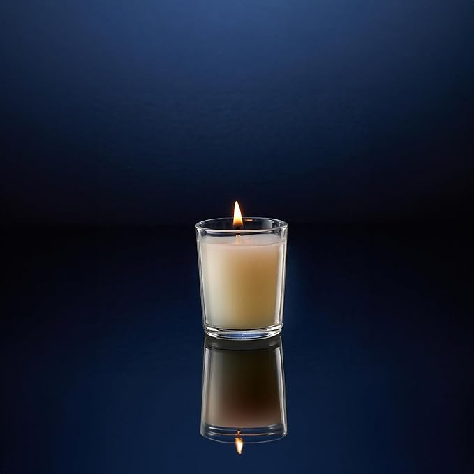 WGV Tea Light Votive Candle Holder 2.2x2.75, Clear Tiny Utility Cylinder Glass Vase, Small Planter Terrarium for Home Accent Decor, 24 Pc