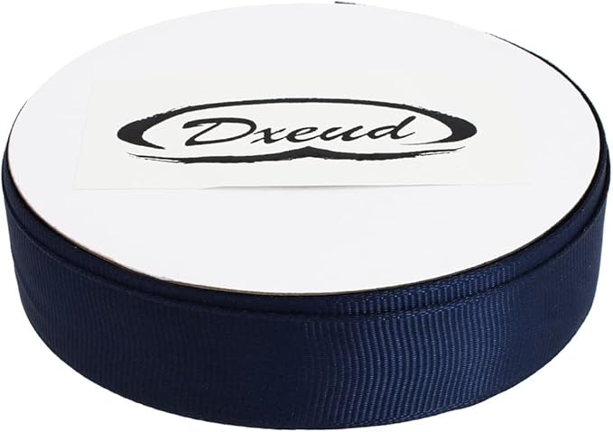Solid Grosgrain Ribbon 25 Yard Each Roll 100% Polyester Woven Edge (3/4", Dark Blue)