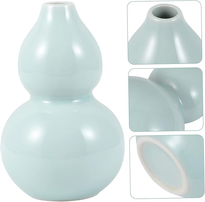 Cabilock Flower Container Desktop Decor Decorative Vase for Home Office Restaurant Ceramic Vase Unique Shape