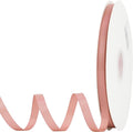 MEEDEE Blush Satin Ribbon - 3/8 Inch Double Faced Satin Silk Ribbon for Gift Wrap, Crafts, Lei Making, Card Making - Peach & Coral, 100 Yards