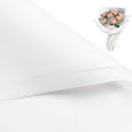 WRAPAHOLIC 20 Sheets Flower Wrapping Paper - 22.4 x 22.4 inch Pure White Water-Resistant Floral Bouquet Wrapping Paper, Florist Supplies Packaging for Wedding Birthday Gift DIY