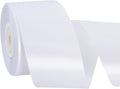TONIFUL 2 Inch x 25 Yards Wide White Satin Ribbon Solid Fabric Ribbon for Gift Wrapping Crafts Chair Sash Eternal Flower Invitation Cards Hair Bows Sewing Party Wedding Decoration Halloween Christmas