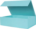 Aimyoo Blue Collapsible Gift Box with Magnetic Closure Lids 10.5x7x3 in, Medium Bridesmaid Groomsman Proposal Boxes, Rectangle Present Box for Graduation Birthday Storage (1 Pack)