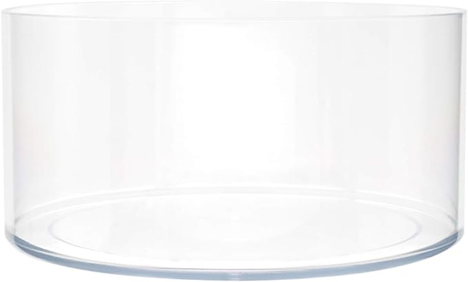 Royal Imports Flower Vase Acrylic Cylinder - Decorative Centerpiece for Home or Wedding - Non Breakable Plastic, 8"X4" Short Round - Clear