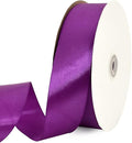 TONIFUL 1-1/2 Inch (40mm) x 100 Yards Purple Wide Satin Ribbon Solid Fabric Ribbon for Gift Wrapping Chair Sash Valentine's Day Wedding Birthday Party Decoration Hair Floral Craft Sewing Halloween