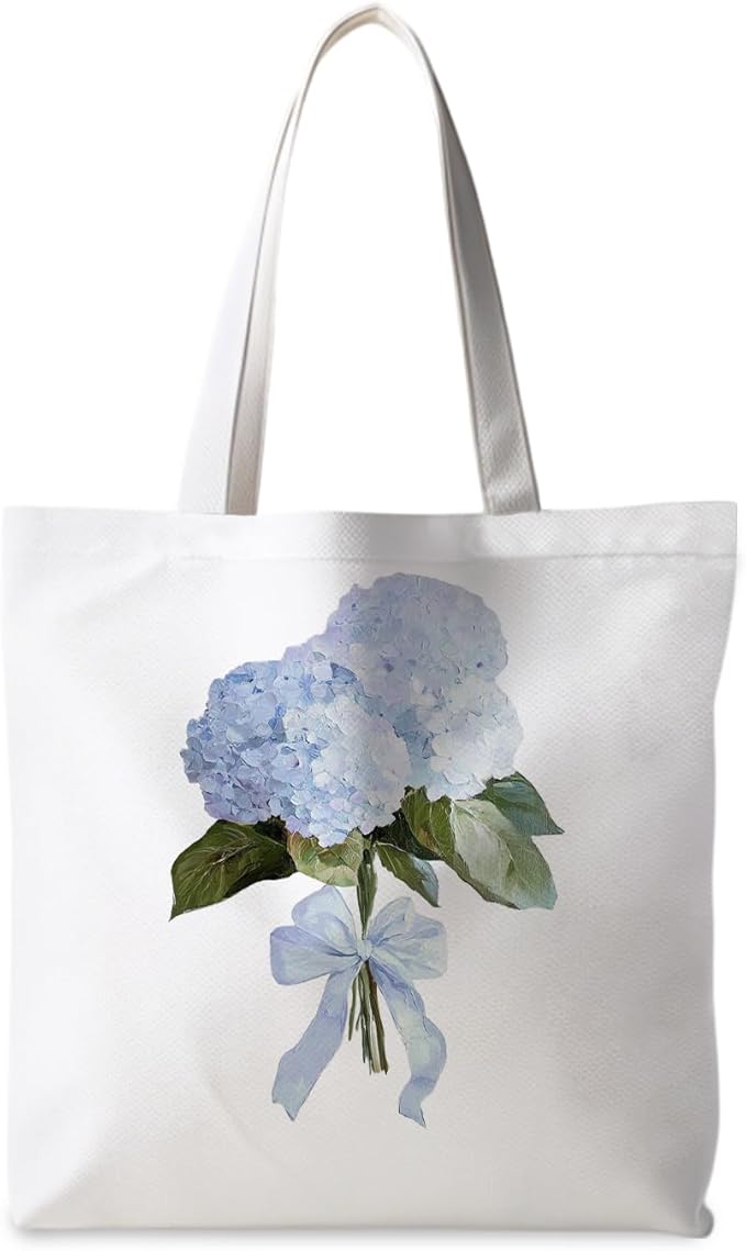 Floral Tote Bag, Floral Bag for Women, Reusable Grocery Bags Shopping Bags