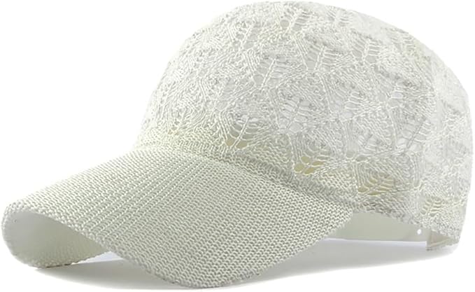 FASHIXD Knit Mesh Baseball Cap for Women - Breathable Summer Trucker Hat