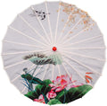 Parasol Chinese Style Classical Oil Paper Umbrella Rainproof Umbrella, Parasol Pendent Floral Mulitcolor Paper and Bamboo Painted Paper Parasol