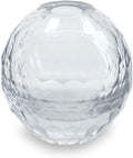 Beatriz Ball Glass Faceted Round Bud Vase (Clear)