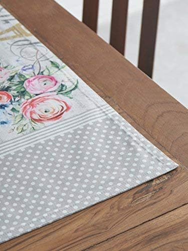 Maison d' Hermine Placemats Set of 2 100% Cotton Washable Cloth Place Mats, Reusable Table Mats for Kitchen Dining Decoration, Party, Wedding, Restaurant Spring/Summer (Champ De Mars, 13" x 19")
