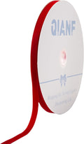 Vintage Red Velvet Ribbon, 3/8 Inch X 25Yd