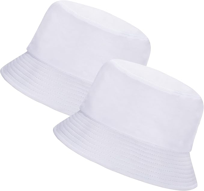 Rosoz 1 & 2 Pack Bucket Hat for Women Men Summer Travel Beach Sun Hat Outdoor Cap Unisex Bucket Hats