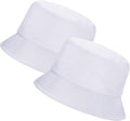 Rosoz 1 & 2 Pack Bucket Hat for Women Men Summer Travel Beach Sun Hat Outdoor Cap Unisex Bucket Hats