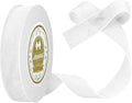 White Velvet Ribbon - 1 inch x 10 Yards for Gift Wrapping, Crafts, Christmas Decor, Bow Making, Vintage Fabric