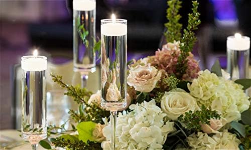 D'light Online Large White Floating Candles 3 Inch Wax Discs for Events, Weddings, Spa, Home Decor, Special Occasions, Cylinder Vases, Centerpieces, Pool and Holidays (Large - 3" (Set of 24), White)