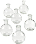 Serene Spaces Living Set of 36 Clear Ball Bud Vases, Transparent Glass Vases for Weddings, Events, Parties, Floral Centerpieces for Home Decor, Measures 4" Tall