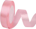 1 Inch Pink Satin Ribbon, 22 Yards Double Faced Fabric Ribbons for Gift Wrapping, Bouquet, Garland, Bowknot, Hair, Crafts, Balloons, Party Decoration
