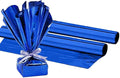 PMU (2 Gift Wrap Mylar Roll Metallic Baby Blue 2-sided, 24 Inches X 25 Ft Roll 1.4 Mil Highly Reflective Mylar Film, Great for Gifts, Birthdays, Christmas, Baskets, Arts & Crafts