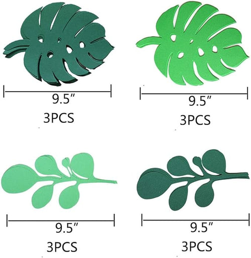 12pcs Paper Leaves Paper Flower Decorations Wall Decoration Paper Leaves Backdrop Decoration for Nursery Birthday Party Wedding
