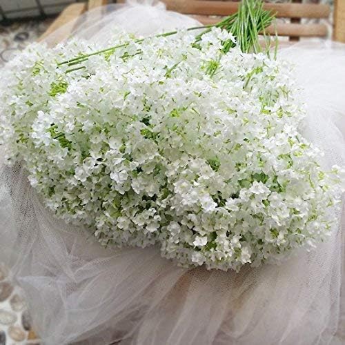 Bringsine Babybreath Gypsophila Wedding Decoration White Artificial Flowers Party Outdoor 40 Pieces/Lot