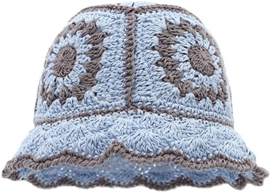 Winter Plush Fuzzy Bucket Hat Flower Fisherman Hats for Women Men Bucket hat