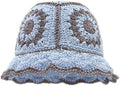 Winter Plush Fuzzy Bucket Hat Flower Fisherman Hats for Women Men Bucket hat