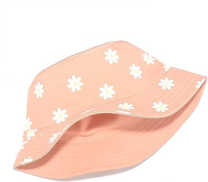 Malaxlx Unisex Bucket Hat Beach Sun Hat Aesthetic Fishing Hat for Men Women Teens, Reversible Double-Side-Wear