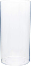 Royal Imports Flower Vase Acrylic Cylinder - Decorative Centerpiece for Home or Wedding - Non Breakable Plastic, 5"X10" Tall Round - Clear