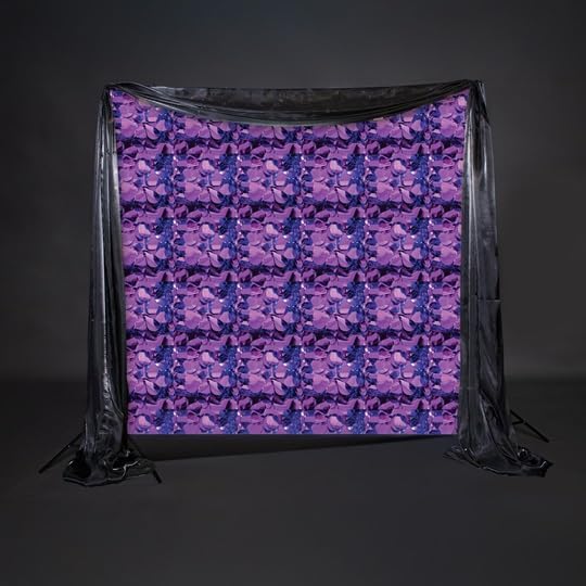 Anderson's Purple Metallic Floral Sheeting, 15 Ft. Parade Float Decoration for Trailers, Parties, Weddings, Proms, Photo Backdrops & Events – Shiny Fringe Garland for Indoor/Outdoor Use