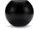Gold Flower Vase Small Decorative Metal Vases for Table Centerpieces, MIATTCLD Round Gold Plant Pot Home Decor Ideal for Weddings, Parties, Anniversary, Living Room, Restaurants (Black)