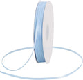 TONIFUL 1/8 Inch x 200 Yards Light Blue Thin Solid Satin Ribbon Giant Spool Double Face Ribbons for Crafts Hanging Tags Invitation Card Balloons Bouquet Hair Gift Wrapping Party Decoration