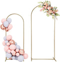 Arch Backdrop Stand for Party,5 FT,6 FT Metal Balloon Arch Stand,Gold Wedding Arch Stand for Birthday Ceremony,Baby Shower,Graduation Decoration
