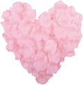 LZXD 1000 Pieces Light Pink Artificial Silk Rose Petals Flower Decoration Wedding Party Color Light Pink