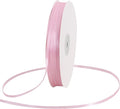 TONIFUL 1/8 Inch x 200 Yards Pink Thin Solid Satin Ribbon Giant Spool Double Face Ribbons for Crafts Hanging Tags Invitation Card Balloons Bouquet Hair Gift Wrapping Party Decoration