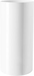 Royal Imports Flower Acrylic Vases Cylinders - Decorative Centerpiece Display for Home or Wedding - Non Breakable Plastic, 5X10 - White