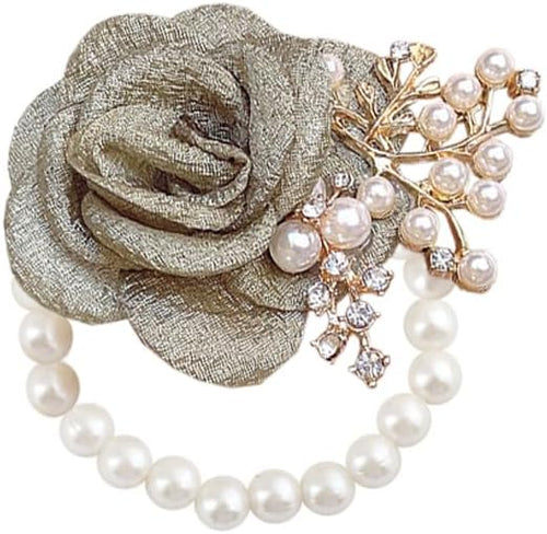 1PCS Wedding Wrist Flower,Bridesmaid Bride Wrist Flower Corsage Decoration Hand Flowers,Avocado Green