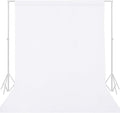 GFCC White Backdrop - 5FTX7FT White Photo Backdrop for Photoshoot Background for Photography Screen Video Recording Picture Background