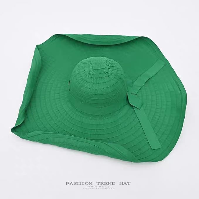 Oversized Sun Hats for Women Extra Large Wide Brim Beach Hat Foldable Roll up Floppy