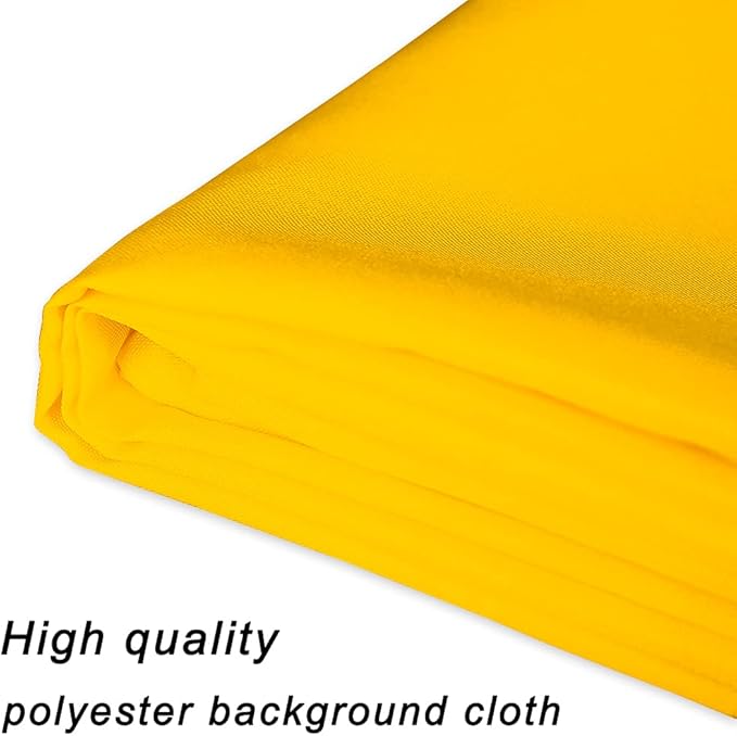 GFCC Yellow Backdrop - 8FTX10FT Yellow Photo Backdrop for Photoshoot Background for Photography Screen Video Recording Picture Background