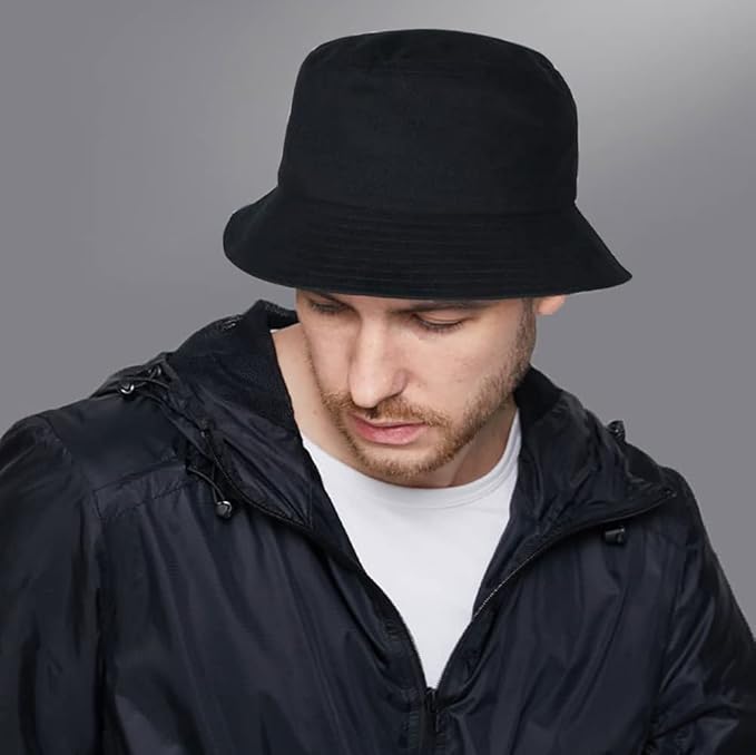 Malaxlx Unisex Bucket Hat Beach Sun Hat Aesthetic Fishing Hat for Men Women Teens, Reversible Double-Side-Wear