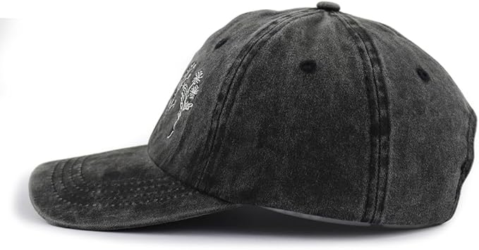 Garden Hats for Women, Adjustable Cotton Embroidered Gardening Baseball Cap