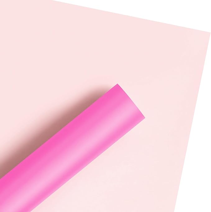 WRAPAHOLIC 20 Sheets Flower Wrapping Paper - 22.4 x 22.4 inch Barbie Pink Color Water-Resistant Floral Bouquet Wrapping Paper, Florist Supplies Packaging for Wedding Birthday Gift DIY