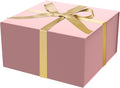 Gift Box 8x8x4 Inch with Magnetic Closure Lid Pink Gift Boxes For Presents,Bridesmaid Gifts Box,Birthday Gift box,Luxury for Gift Packaging, Magnetic Gift Box for Wrapping Gifts(Pink)