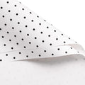 WRAPAHOLIC 20 Sheets Flower Wrapping Paper - 22.4 x 22.4 inch White and Black Polka Dots Water-Resistant Floral Bouquet Wrapping Paper, Florist Supplies Packaging for Wedding Birthday Gift DIY