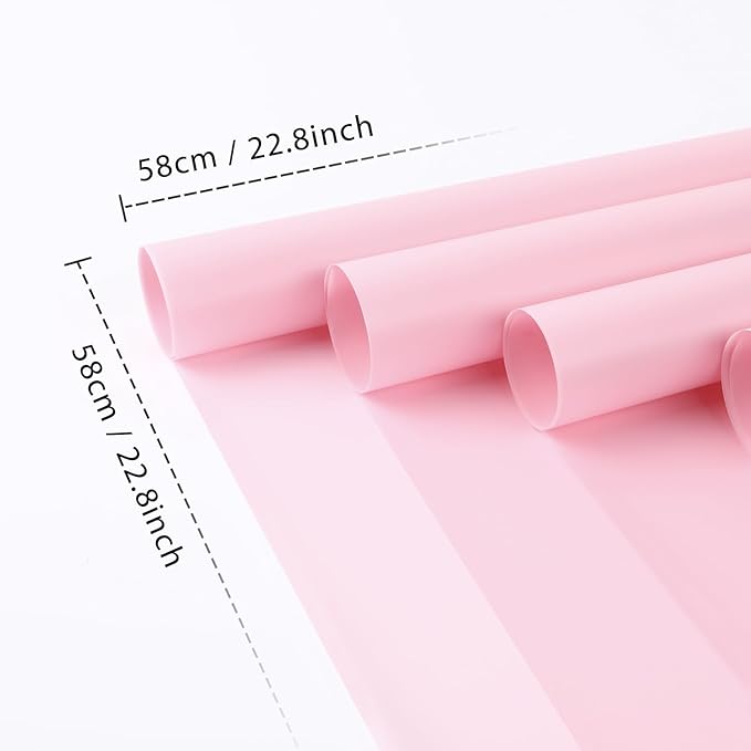 FUHITIM 20 Sheets Flower Wrapping Paper -Waterproof Floral Bouquet Wrapping Paper Used for DIY Crafts, Gift Packaging, Florist Supplies Packaging Paper for Wedding Birthday Gift (Pink)