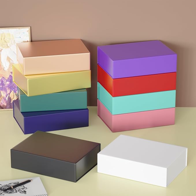 Black Gift Box 11.9" x 8.5" x 3.3" with Magnetic Closure Lid Gifts Boxe for Presents,Bridesmaid Gift Boxes,Cute Box,Birthday Gifts Boxe,Luxury for Gift Packaging, Magnetic Gifts Boxes for Wrapping Gift