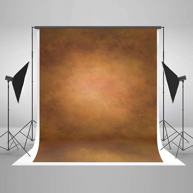 Kate 5×7ft Abstract Brown Photo Backdrop Old Master Texture Background Portrait Photography Backdrops for Photographer Head Shots Microfiber