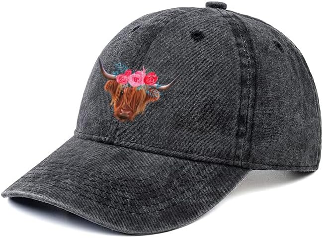Negi Retro Baseball Cap Denim Hat for Women Female Washed Distressed Adjustable Dad Hats Unconstructed Cotton
