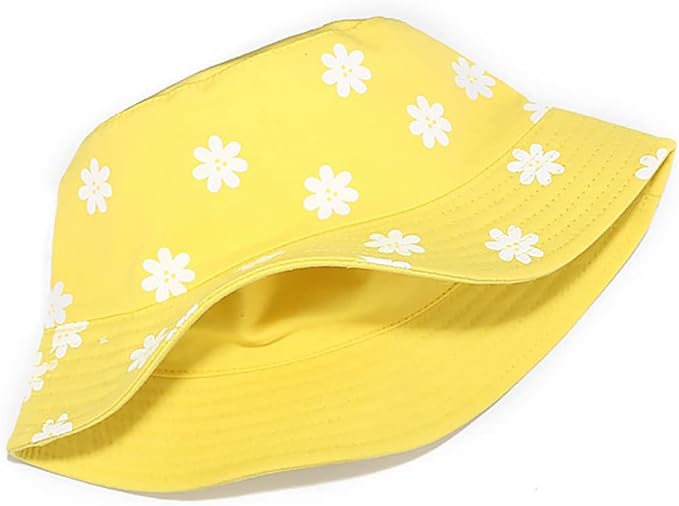 XYIYI Cute Bucket Hat Beach Fisherman Hats for Women, Reversible Double-Side-Wear